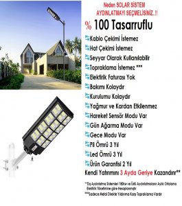 Güneş Enerjili Aydınlatma İmalatı